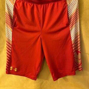 Marvel Red and Yellow Athletic Shorts